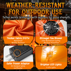 7.5 FT Long Halloween Inflatables Pumpkin Family Lighted,7 Pumpkins Blow Up Yard Decoration, Built-in LEDs, Stakes & Tethers Included for Outdoor Lawn Garden Halloween Decor