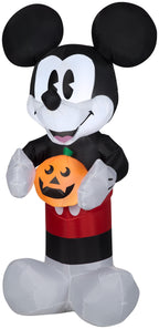 Airblown Inflatable Retro Mickey Mouse with Pumpkin 5ft tall