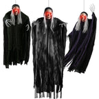 3 Pack Hanging Skeleton Ghosts for Halloween Decorations Outdoor, Grim Reaper for Halloween Decor