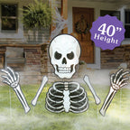 Big Dot of Happiness Scary Skeleton - Big Skeleton Yard Sign Outdoor Lawn Decorations - Halloween Party Yard Signs