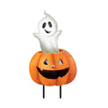 Briarwood Lane Halloween Pumpkin and Ghost Metal Yard Art 30x13 For Halloween Metal Art