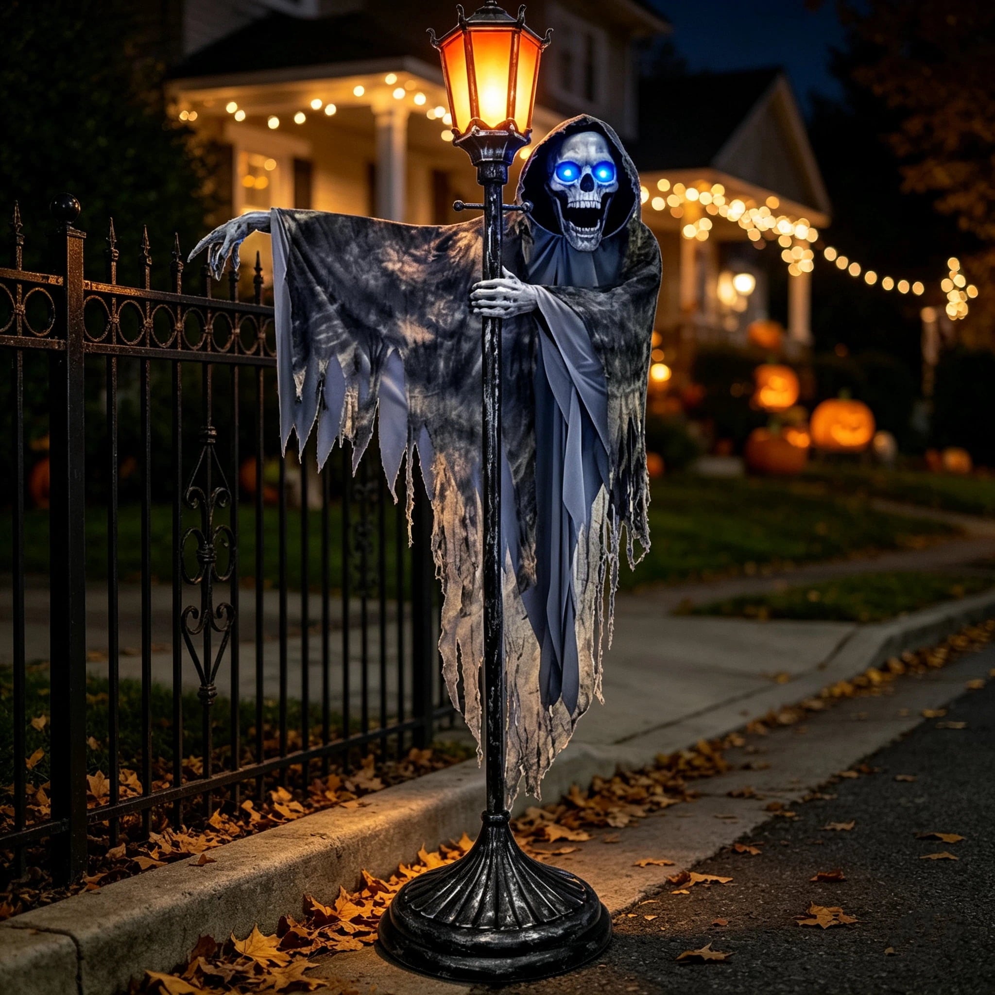 Spooky Yard™ Clearance Halloween Decorations Skeletons, Giant Ground Breaking Skeleton with LCD Eyes, Spooky Haunted Home Halloween Decorations Outdoor for Yard, Patio & Front Porch