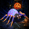 8 FT Halloween Spider Inflatables Outdoor Decorations, Blow Up Yard Decoration with Built-in LED Lights for Holiday, Party, Yard, Garden