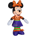 3.5 Ft Minnie Mouse Polka Dot Bat Costume Halloween Airblown Inflatable Disney Halloween Decor