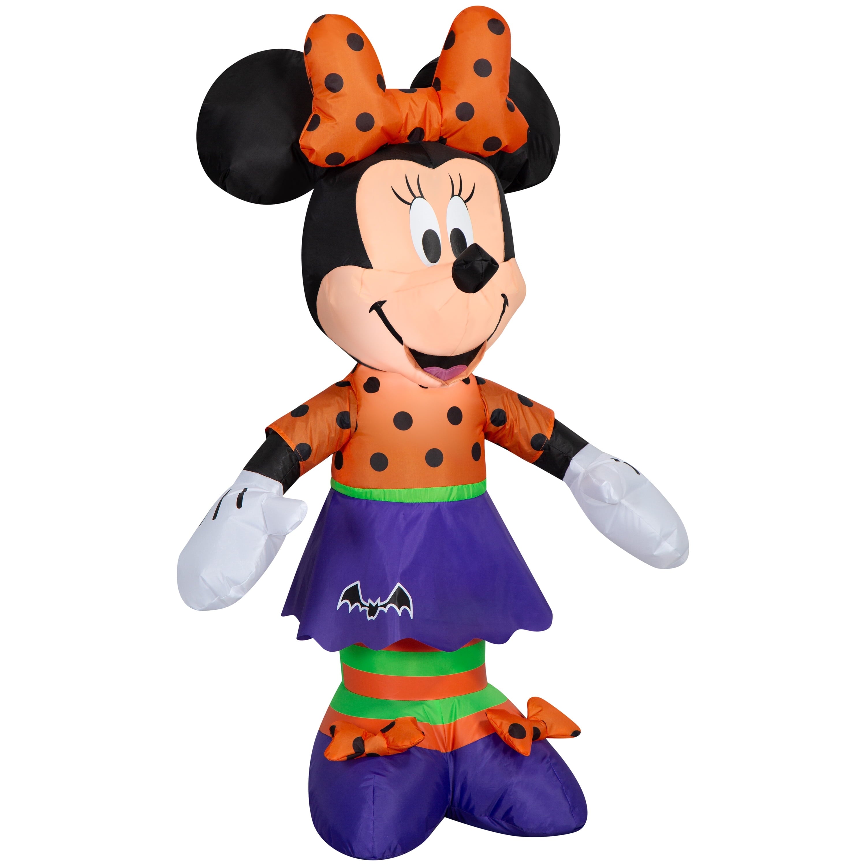 3.5 Ft Minnie Mouse Polka Dot Bat Costume Halloween Airblown Inflatable Disney Halloween Decor