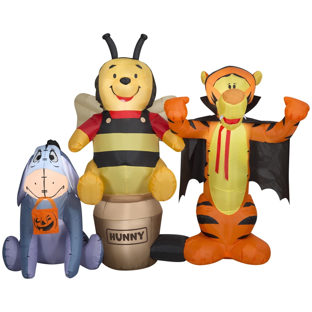 Airblown Inflatable Halloween Pooh and Friends Scene Disney, 5 ft Tall, Multi