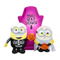 Airblown Inflatable Minions Halloween Scene Universal, 5 ft Tall, Multicolored