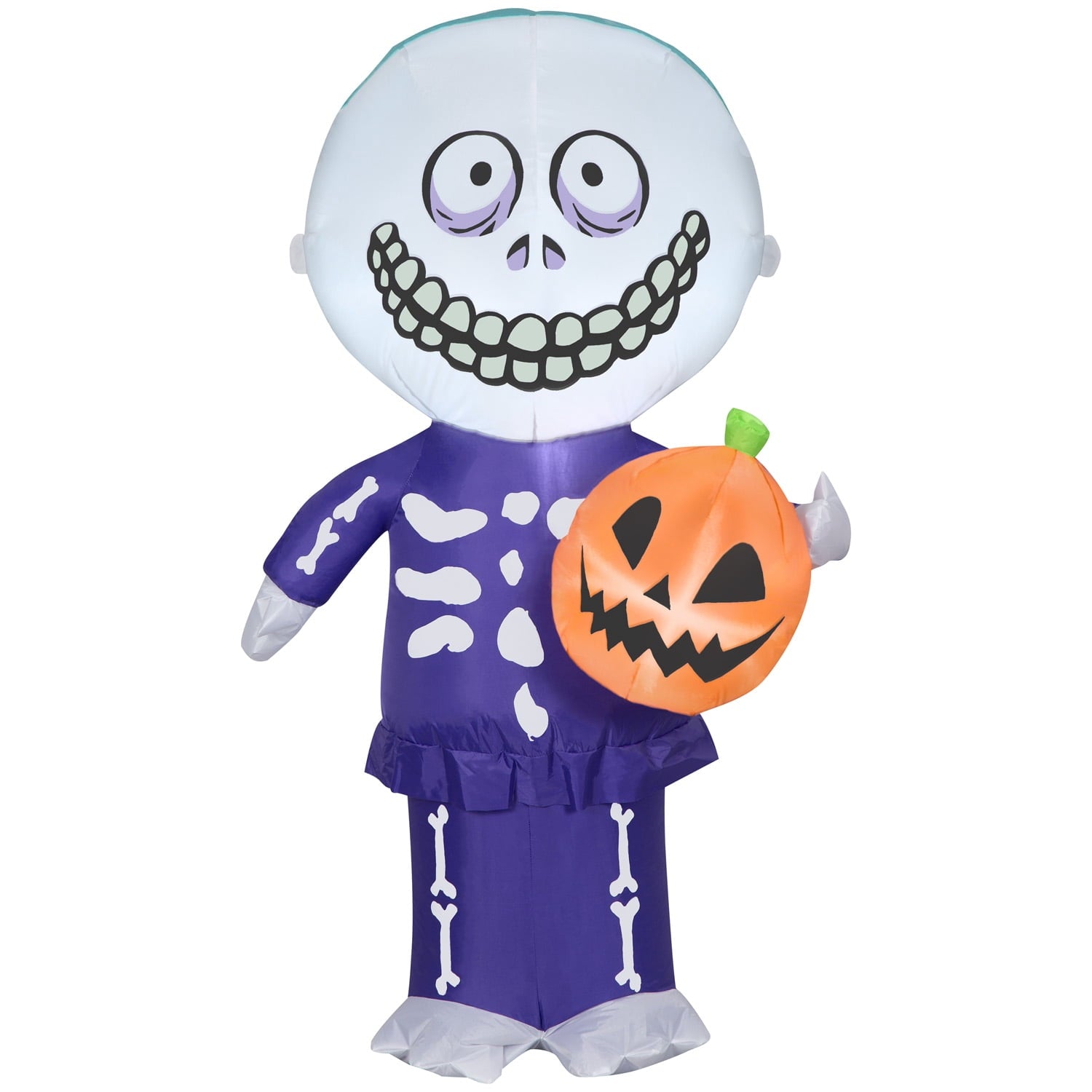 Halloween Inflatable Barrel with Jack O' Lantern, 4 ft Tall, Multi