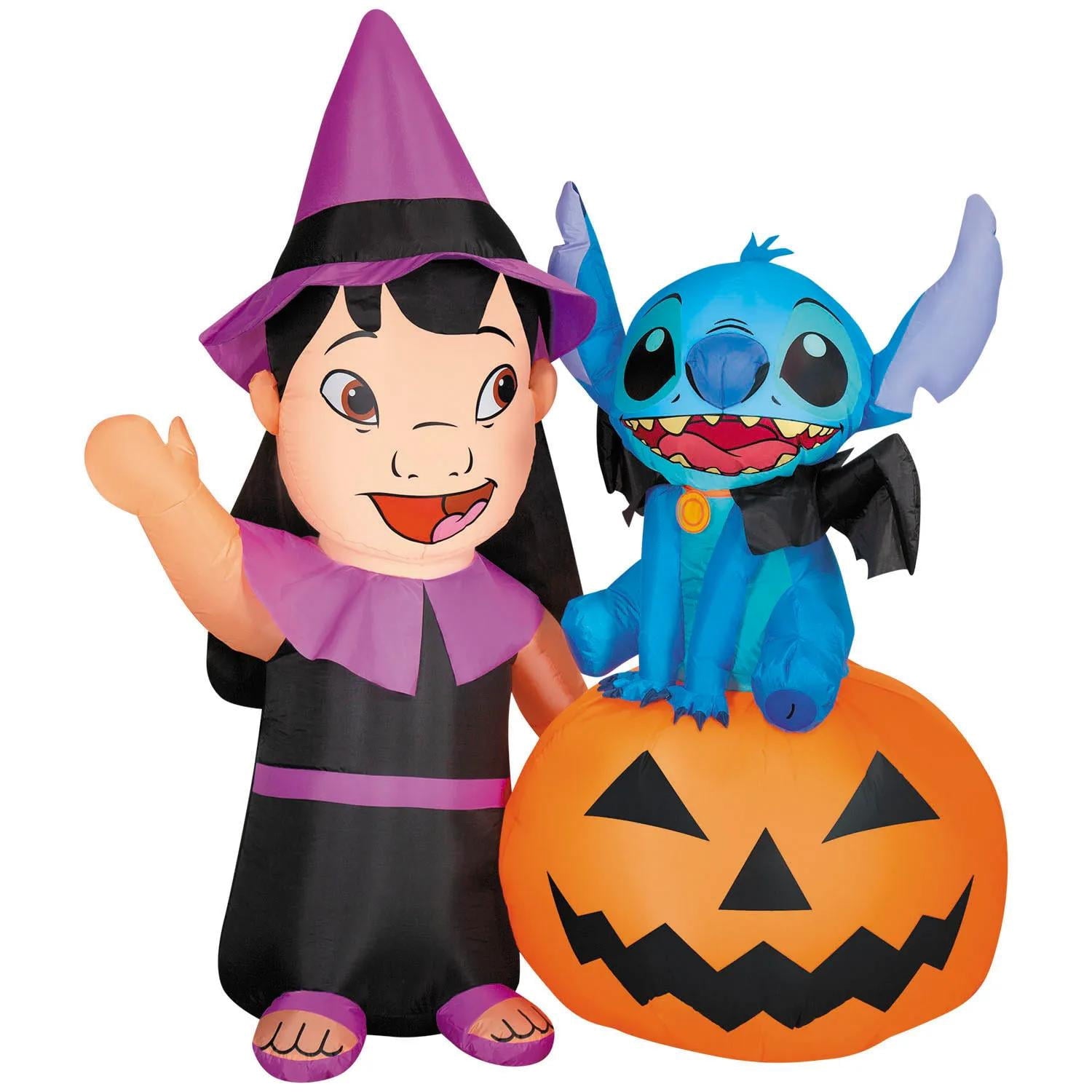 Disney Lilo and Stitch Pumpkin Halloween Inflatable Decoration - Large