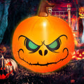 Gymax 4ft Inflatable Pumpkin Blow Up Halloween Decoration w/ Built-in LED Light