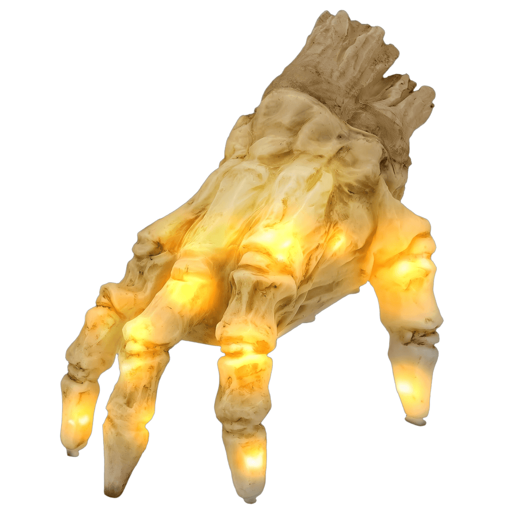 Halloween Animated Decoration, Sound-Activated Crawling Zombie Hand with Spooky Sound - Realistic Haunted House Prop