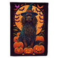 Halloween Boykin Spaniel Dog House Flag 28x40IN Double-Sided Polyester Decorative Sleeve Pole Flag for Outdoor Home Garden