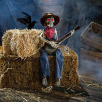 39" Animated Skeleton Playing Banjo Decoration