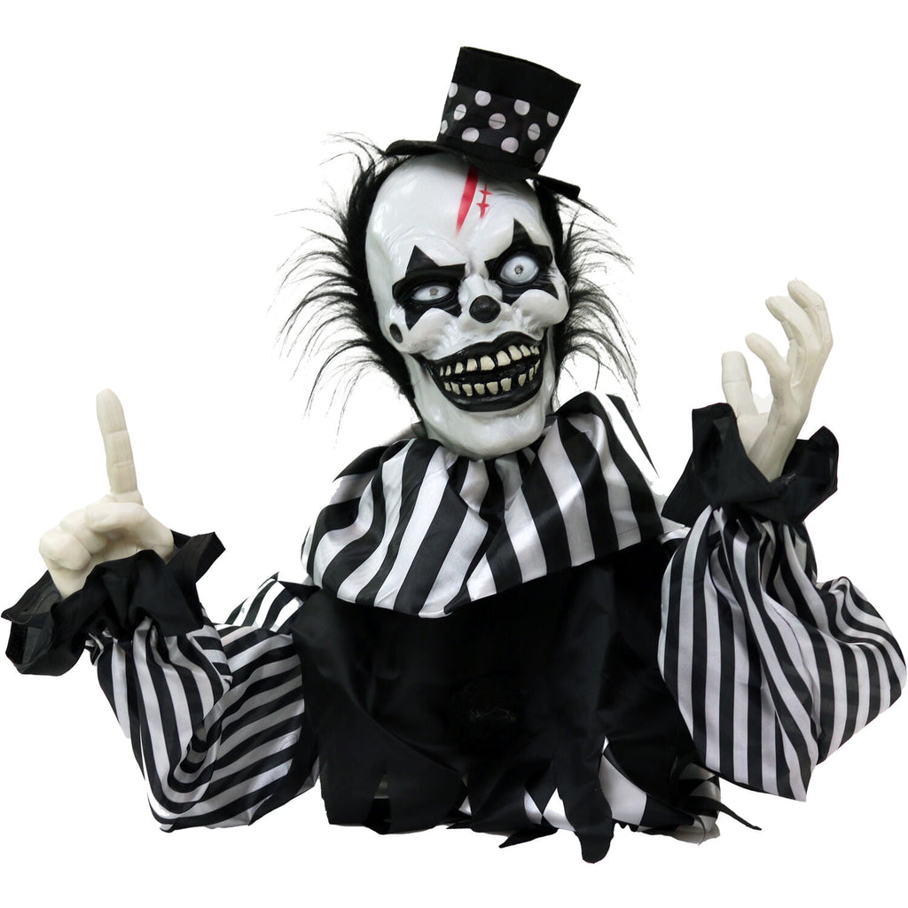 1.8 ft Groundbreaker Clown-Vile, Halloween Decoration, Multi-Color, HHFJCLOWN-2LSA