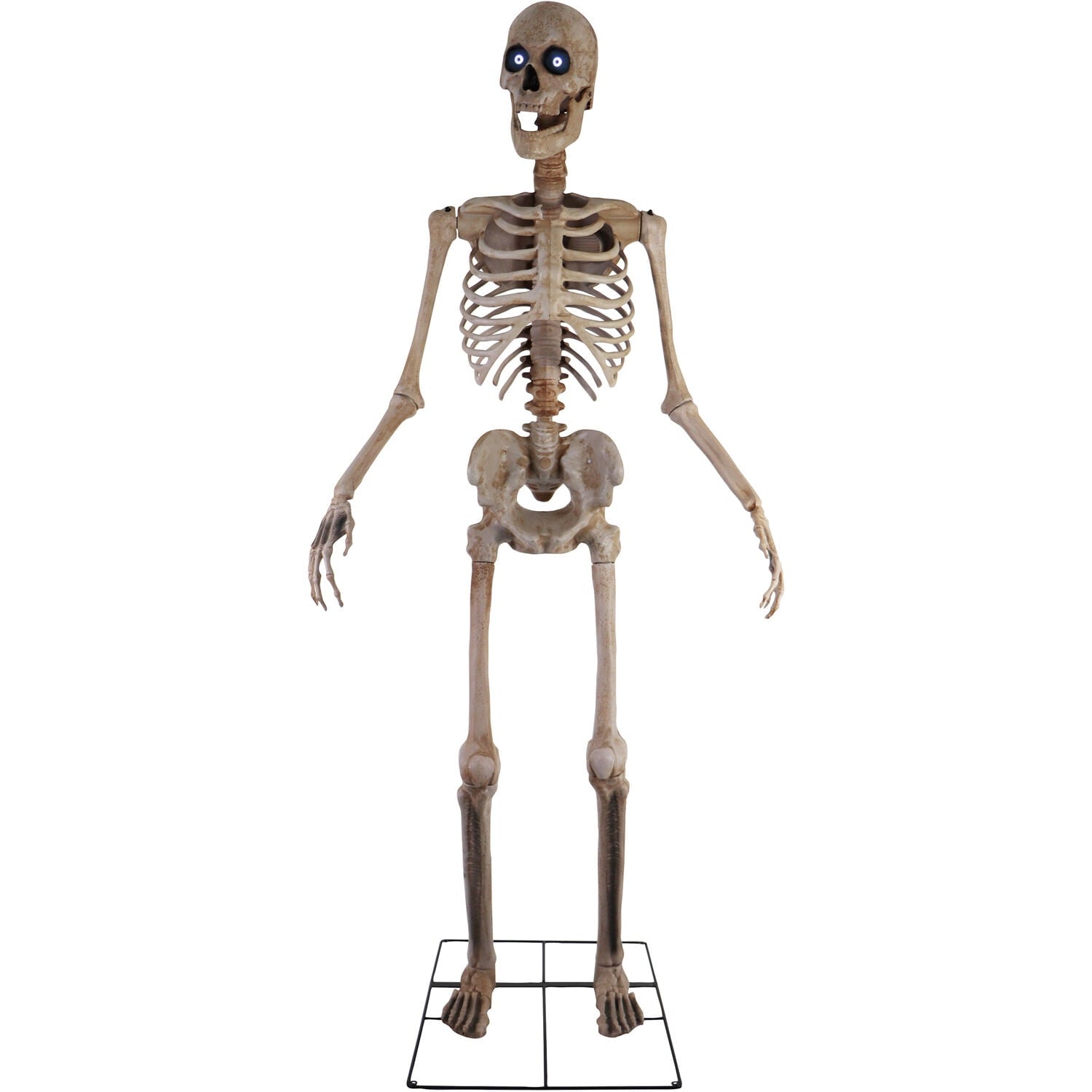8 ft Tall Motion-Activated Towering Skeleton, Premium Talking Halloween Animatronic Decoration, Plug-In, HHTWRSKEL-2FLSA