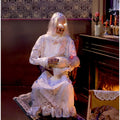 2.9 ft Animatronic Gravely Granny by Tekky Halloween Decoration with Motion-Activated Sounds, HHGRVLYGRNY-1FLSA