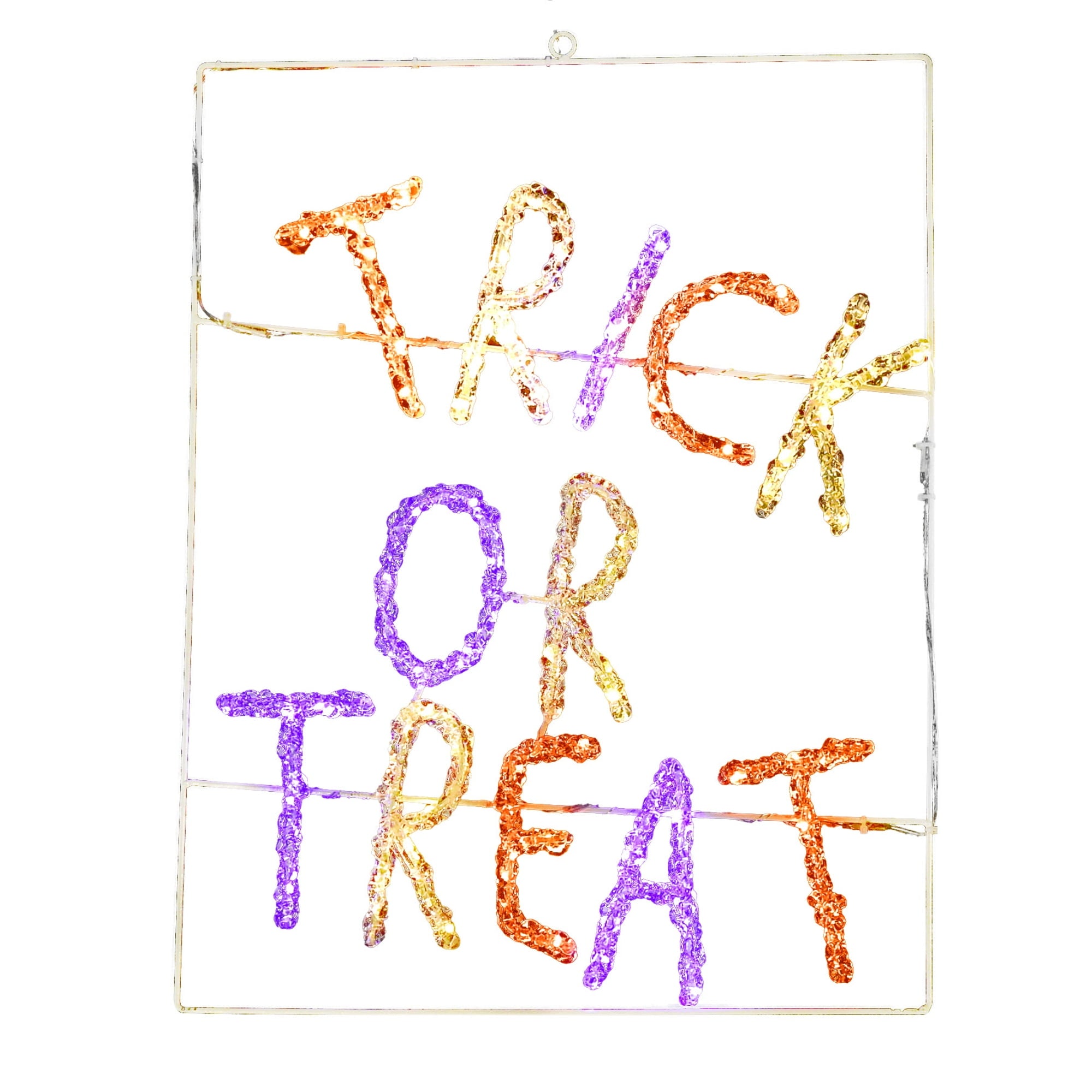 CC Christmas Decor LED Lighted Trick or Treat Outdoor Halloween Decoration - 19.5"