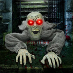 Halloween Groundbreaker Halloween Decorations Zombie with Sound and Flashing Eyes,Outdoor Scary Halloween Yard Decorations