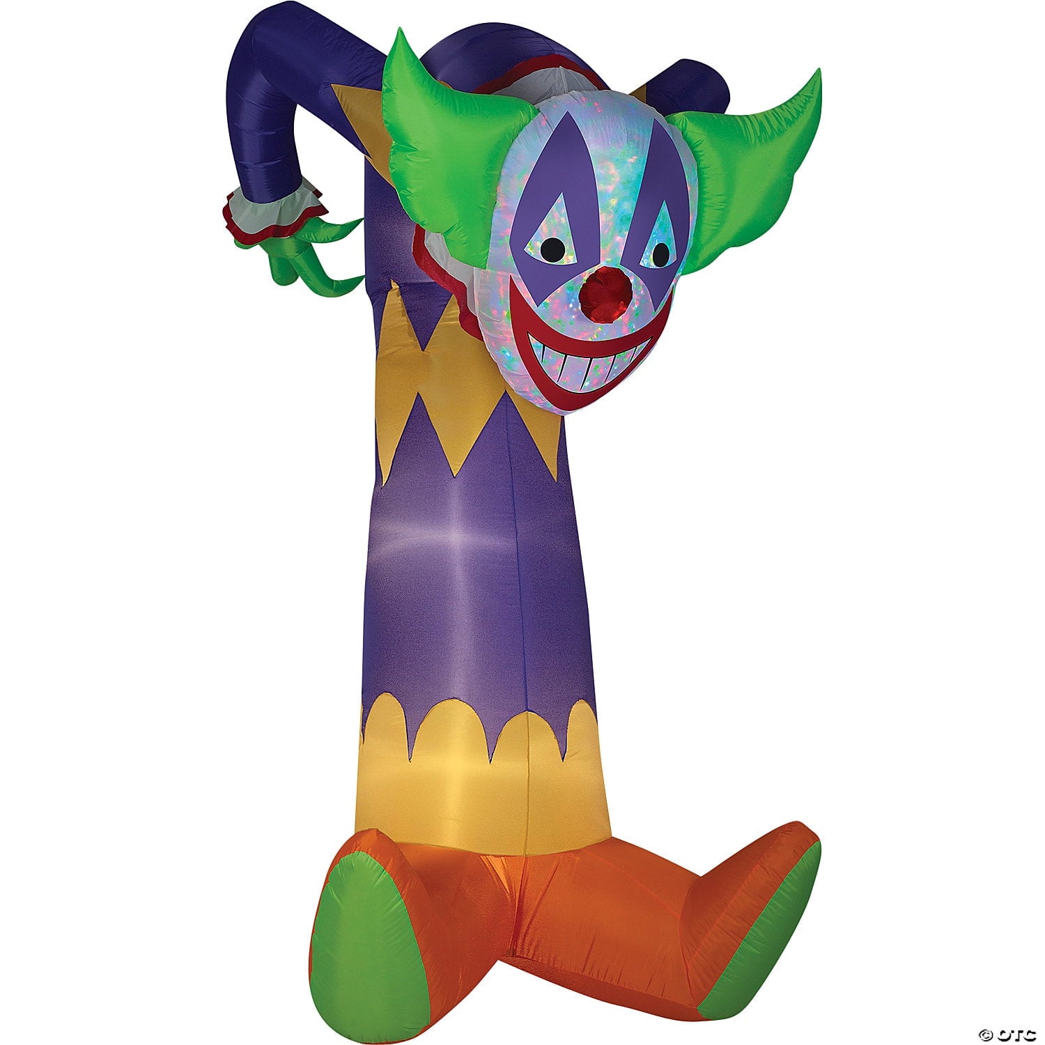 Kaleidoscope Clown Airblown Halloween Yard Inflatable, 7.5'