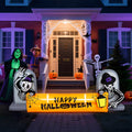 10' Halloween Inflatables Outdoor Halloween Tomb Decoration Banner Blow up Decor