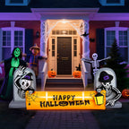 10' Halloween Inflatables Outdoor Halloween Tomb Decoration Banner Blow up Decor