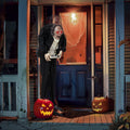5ft Waiter Animated Halloween Decoration Creepy Halloween Animatronics Waiters w/ Pre-Recorded Screaming