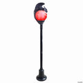 TT59073 6 ft. Light-Up Flaming Dragon Lamp Post with Sound Halloween Decoration