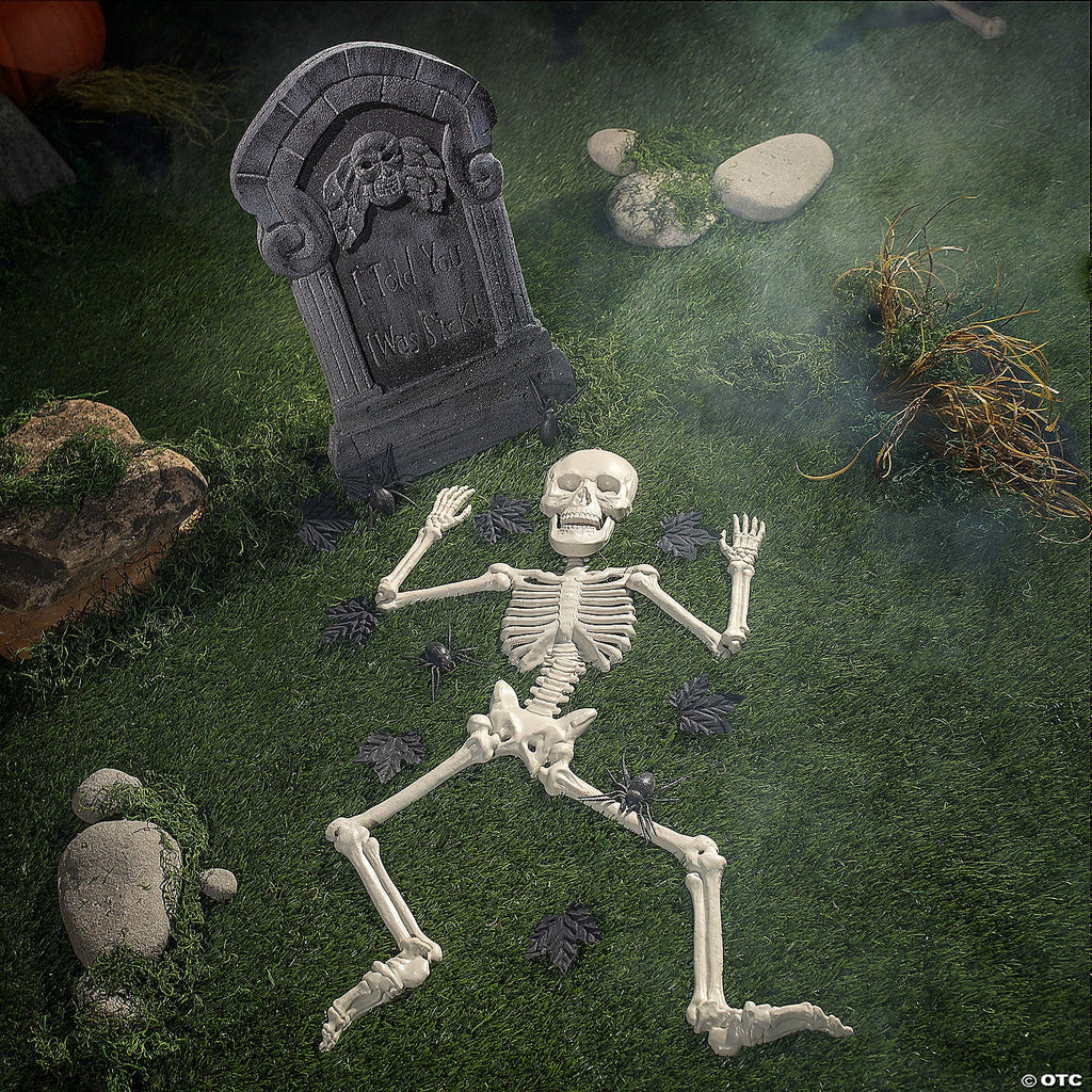 I Told You I Was Sick Tombstone & Skeleton Graveyard Halloween Decorations Set 24 Pc. - One Size