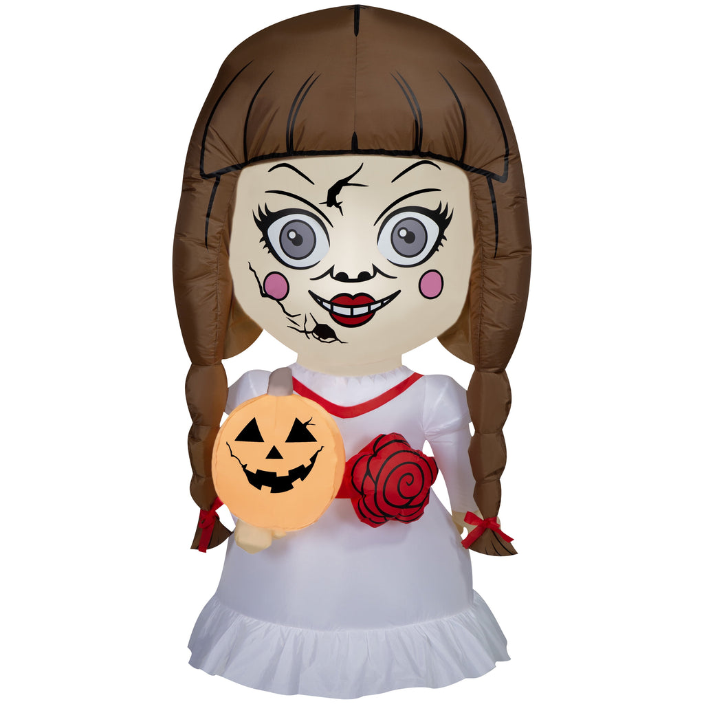 New Warner Bros. Halloween The Conjuring's Annabelle Airblown Yard Inflatable Decor, 4.5'