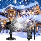 Outdoor high brightness snowflake projection light, holiday decoration ambient light, Christmas Halloween laser light, light show, waterproof function, indoor home, Christmas, wedding Mother's Day