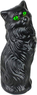 Spooky Yard™ PMU Halloween Black Cat - Blow Mold Plastic Cat Statue - Perfect Décor for Halloween, Home, Yard, Lawn, Garden, Indoor and Outdoor - Best