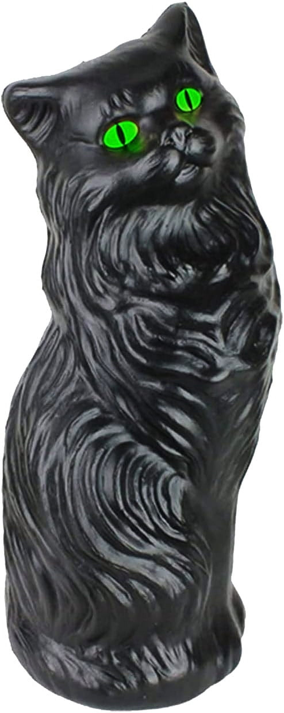 Spooky Yard™ PMU Halloween Black Cat - Blow Mold Plastic Cat Statue - Perfect Décor for Halloween, Home, Yard, Lawn, Garden, Indoor and Outdoor - Best
