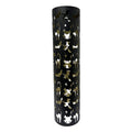 Pillar Lantern Black Halloween Décor with LED Cat/Ghost Cutouts, 2.7-Ft