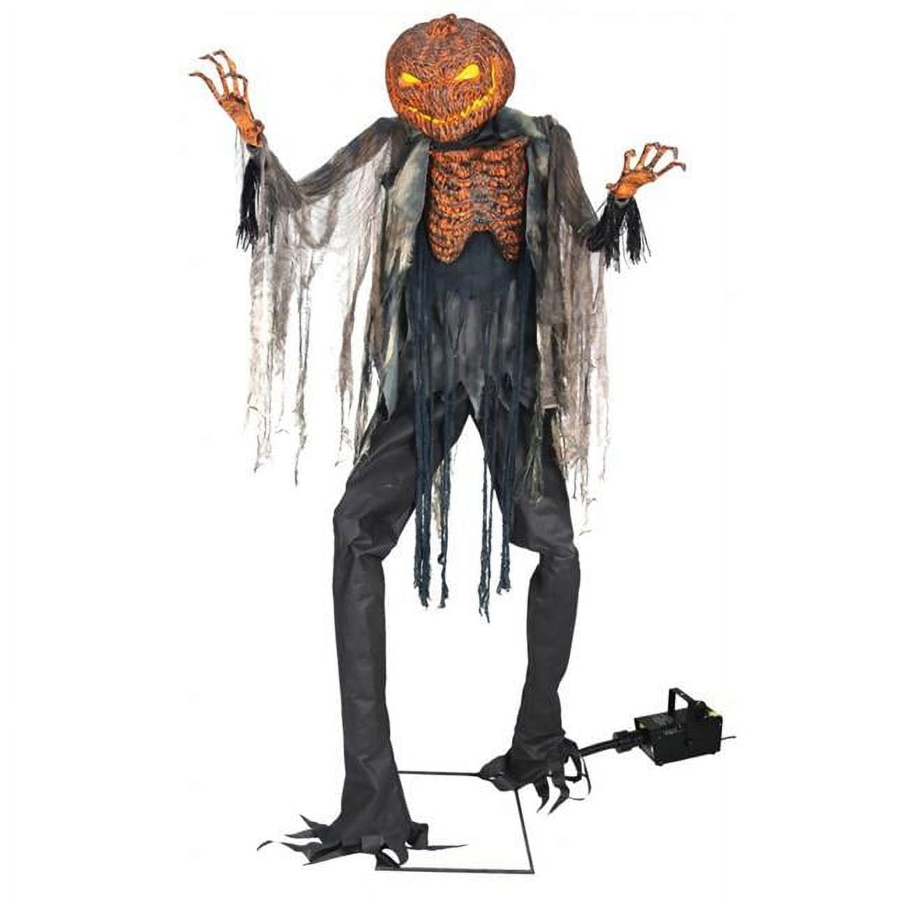 7 ft. Animated Scorched Scarecrow with Fog Machine Halloween Decoration