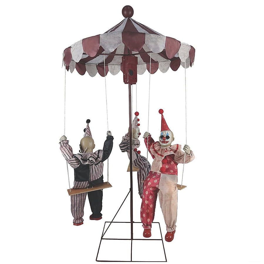 Clowns Go Round Animated Prop Halloween Decoration
