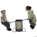 Animated See-Saw Dolls Halloween Decoration - 36 in x 48 in