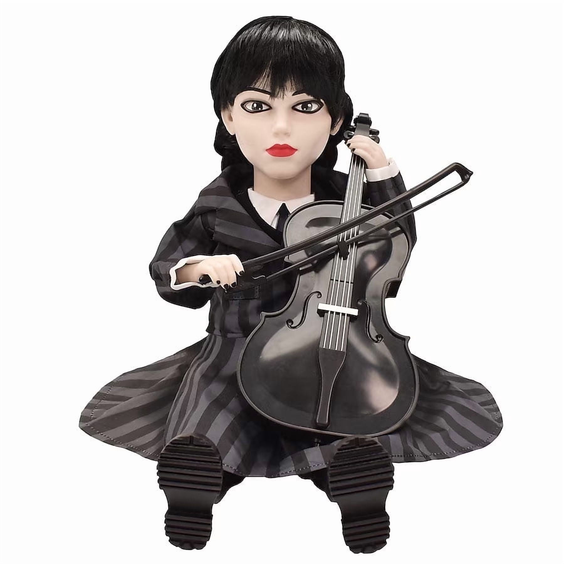 The Addams Family Wednesday Halloween Animated Doll Tabletop Decor 13 in