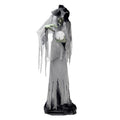 Towering Witch Halloween Animatronic with Glowing Eyes & Magic Ball, 9.8-Ft