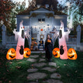 12 ' Halloween Ghost & Pumpkin Outdoor Halloween Inflatables for Patio Garden Decor,1 Pcs