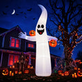 VETPW Halloween Inflatable, 10 FT Giant Ghost Pumpkin Arch Inflatable Decoration with LED Light for Outdoor, Holiday, Party, Yard, Garden Patio Lawn Outside Decor