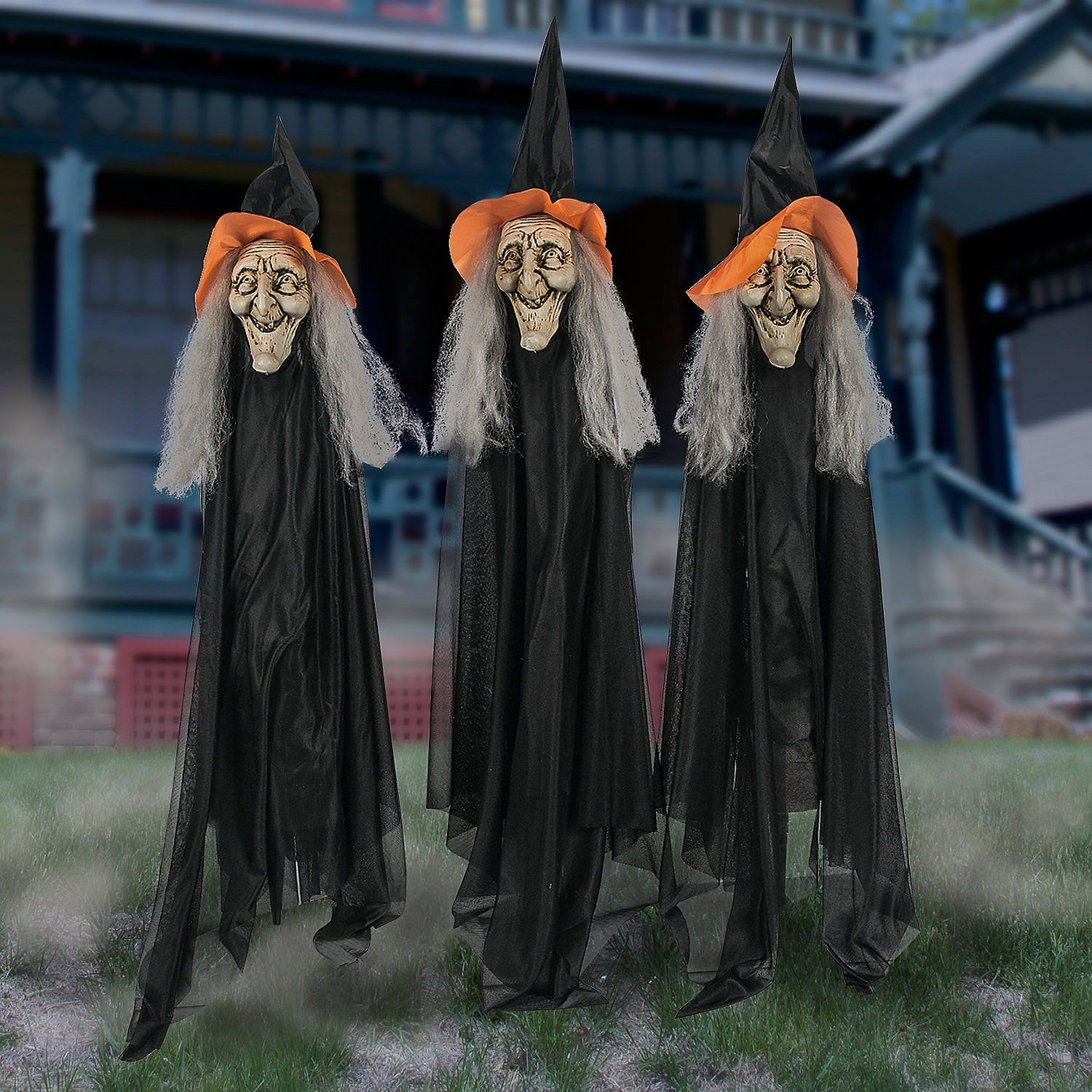 Value Witch Yard Stakes Set, Home Decor, Halloween, 3 Pieces
