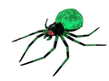 12FT Halloween Inflatable Giant Spider with Disco Lights, Outdoor Yard and Garden Decor for Party, Lawn, Holiday, Green