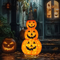 5'' Halloween Outdoor Decor, Halloween Pumpkins Lighted Pumpkins, Halloween Yard Decoration for Party