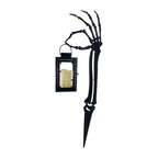 Zombie Hand Black Halloween Décor with Lantern, LED & Stake, 2.3-Ft