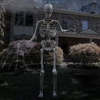 8 ft Tall Motion-Activated Towering Skeleton, Premium Talking Halloween Animatronic Decoration, Plug-In, HHTWRSKEL-2FLSA