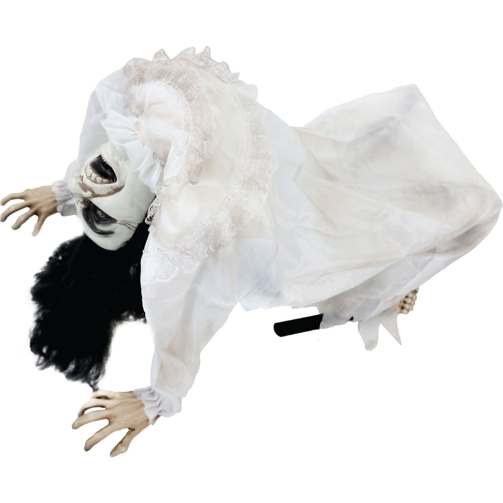 Lifesize 35" Animatronic Possessed Woman with Lights and Sound, Halloween Decoration,HHLADY-11FLSA