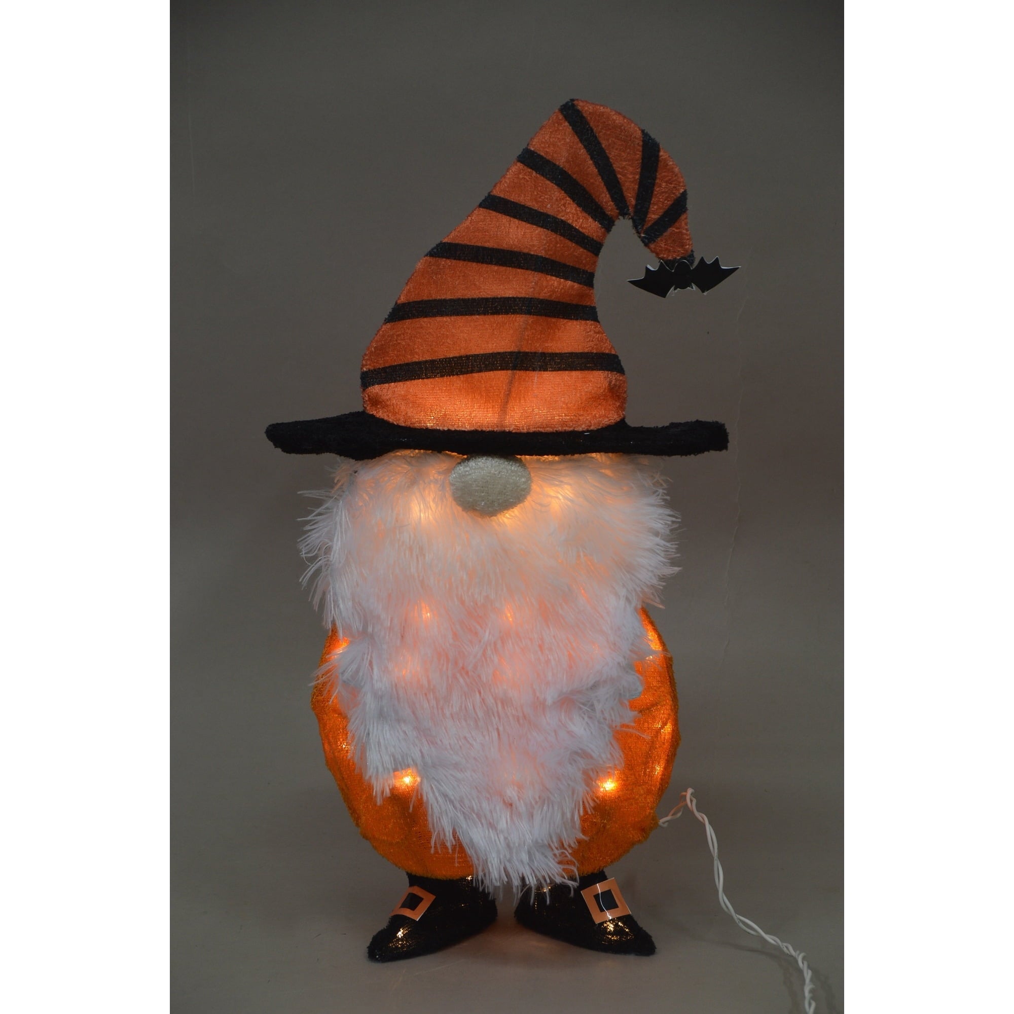 ProductWorks Spooky Town 20Inch 3D LED Lighted Halloween Yard Art Gnome