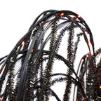 6 ft Black Willow Tree with Orange and Purple LED Lights for Outdoor Halloween Decor