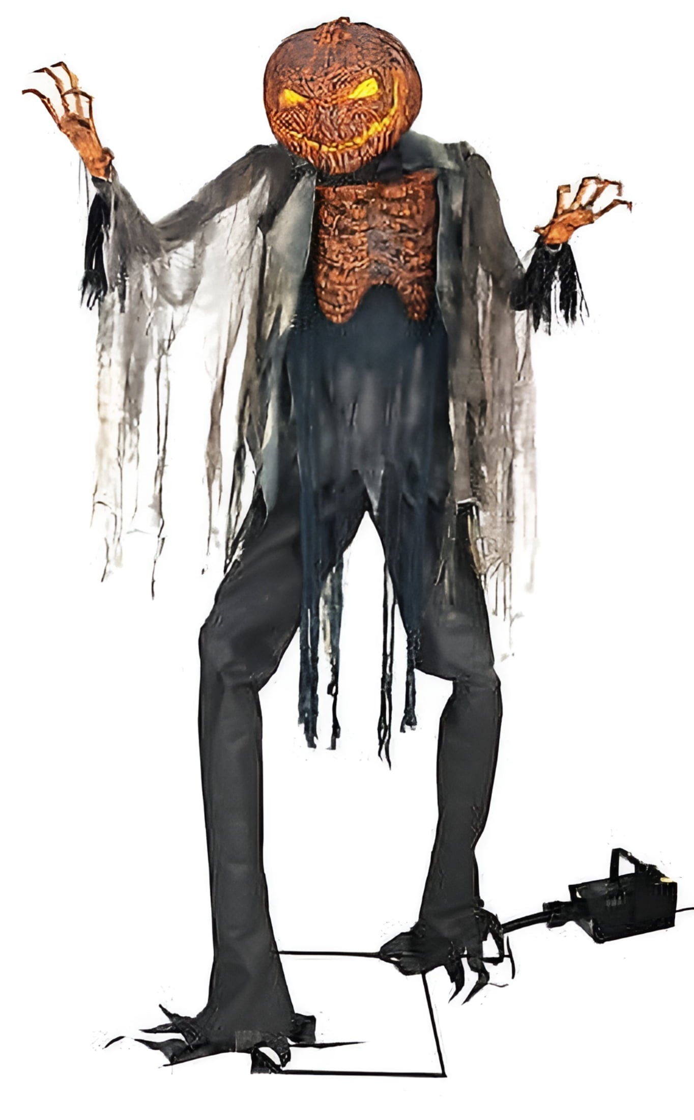 7 ft. Animated Scorched Scarecrow with Fog Machine Halloween Decoration