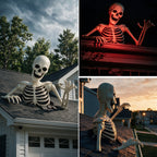 48" Halloween Giant Groundbreaker Skeleton, Halloween Decoration for Outdoor Yard and Porch